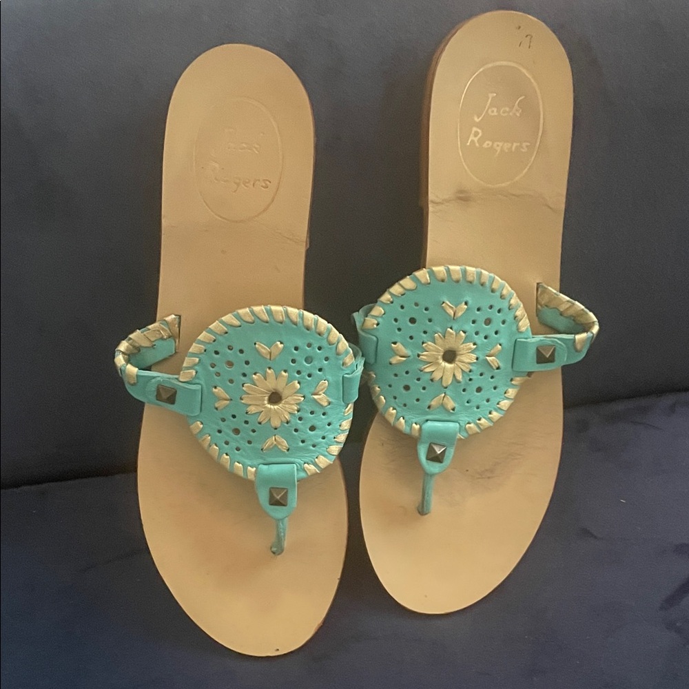 Jack Rogers Women's Aqua Sandals